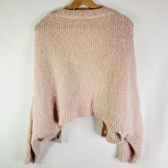 H&M Cozy Pink Speckle Knit Cardigan Shrug - Picture 7 of 10